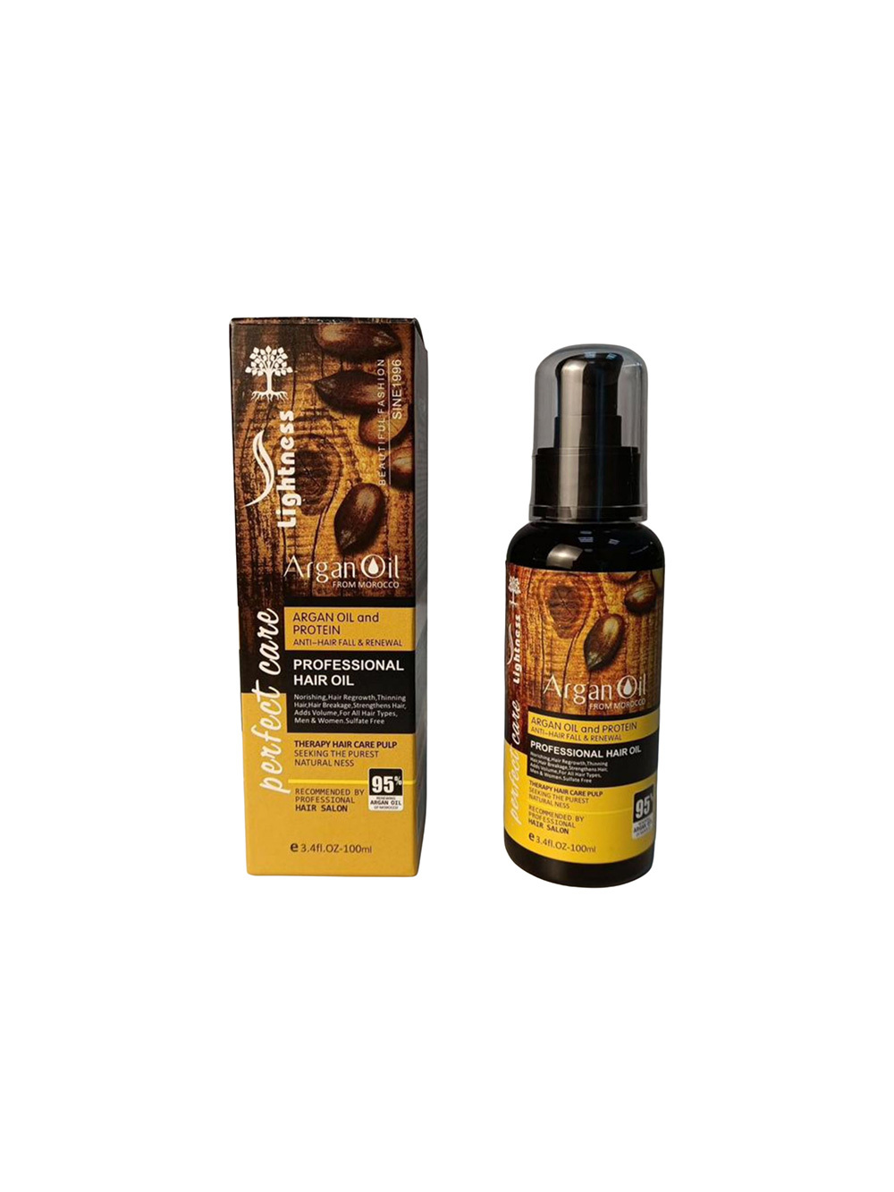 روغن آرگان مو پروتئینه لایتنس 100 میل lightness Argan Oil and Protein