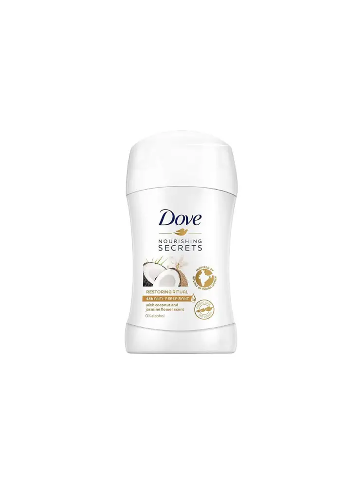 مام استیک ضد تعریق صابونی زنانه داو مدل نارگیل و گل یاس Dove Restoring Ritual