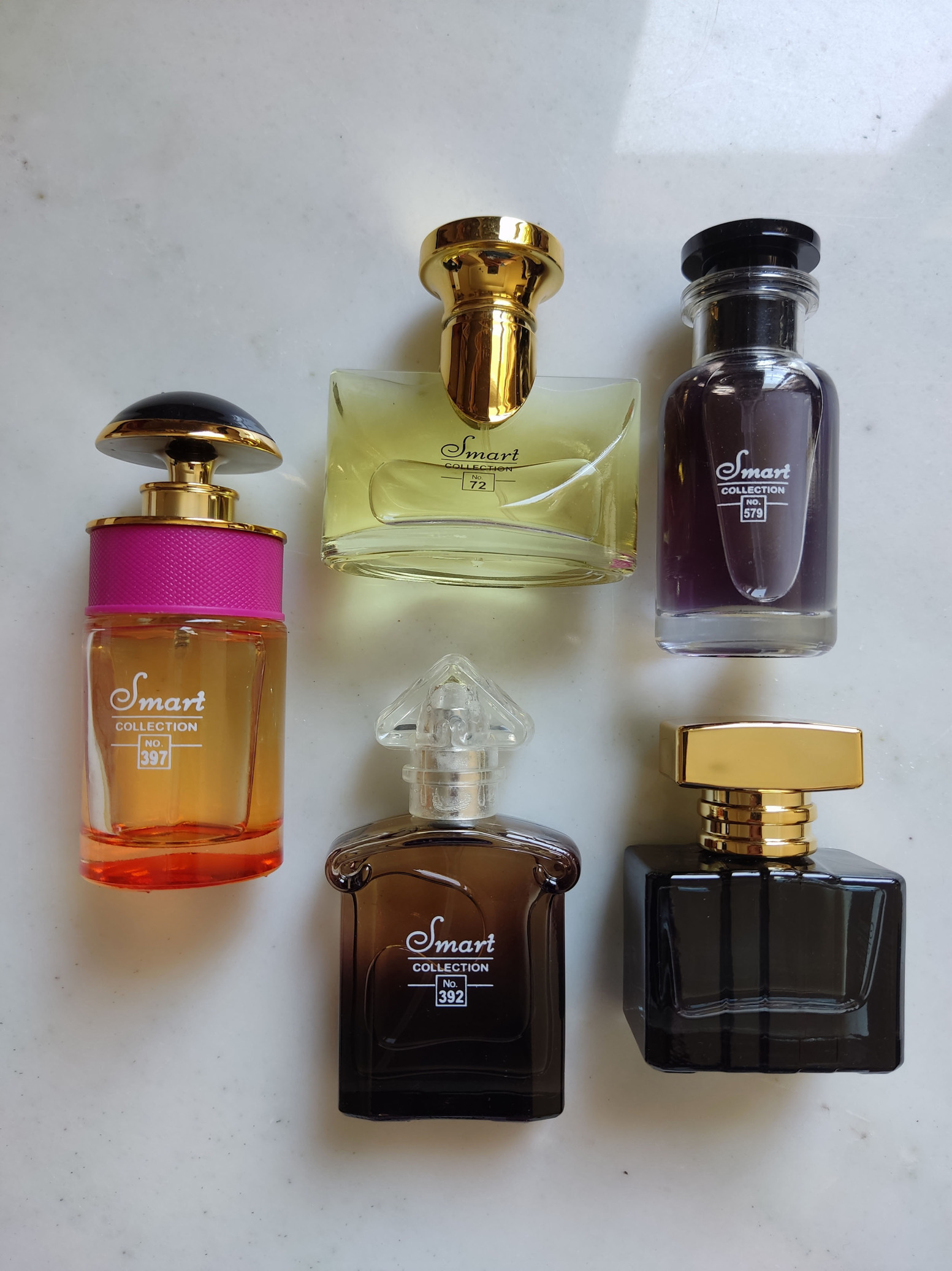  عطر اسمارت زنانه بسته 5 عددی 25 میل پرادا-بولگاری-گوچی-گرلن-لویی ویتون 