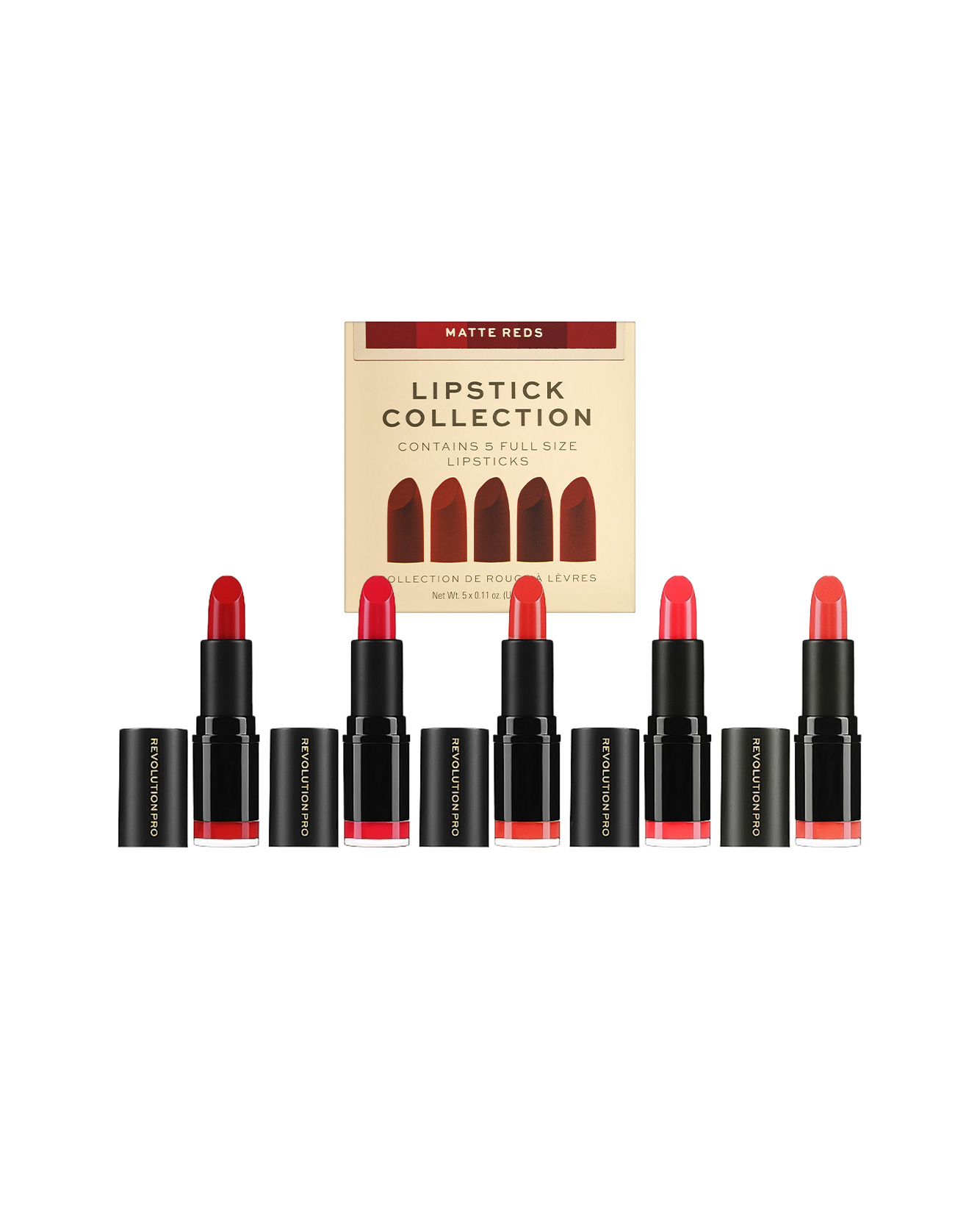  رژلب رولوشن پرو مات کالکشن REVOLUTIONPRO Matte Reds 