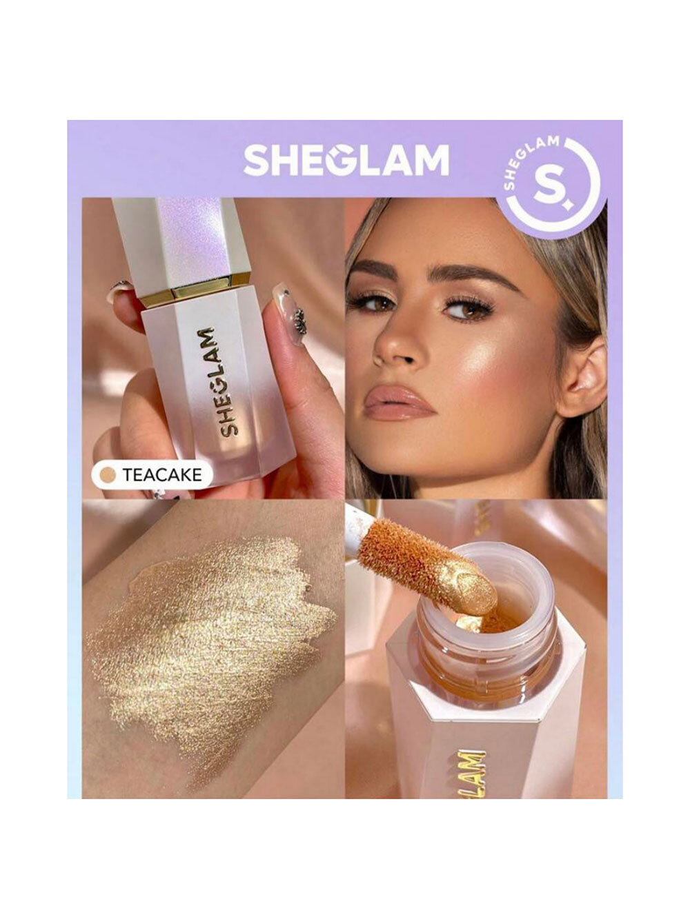  هایلایتر مایع شیگلم SHEGLAM Glow Bloom Liquid Highlighter Teacake 