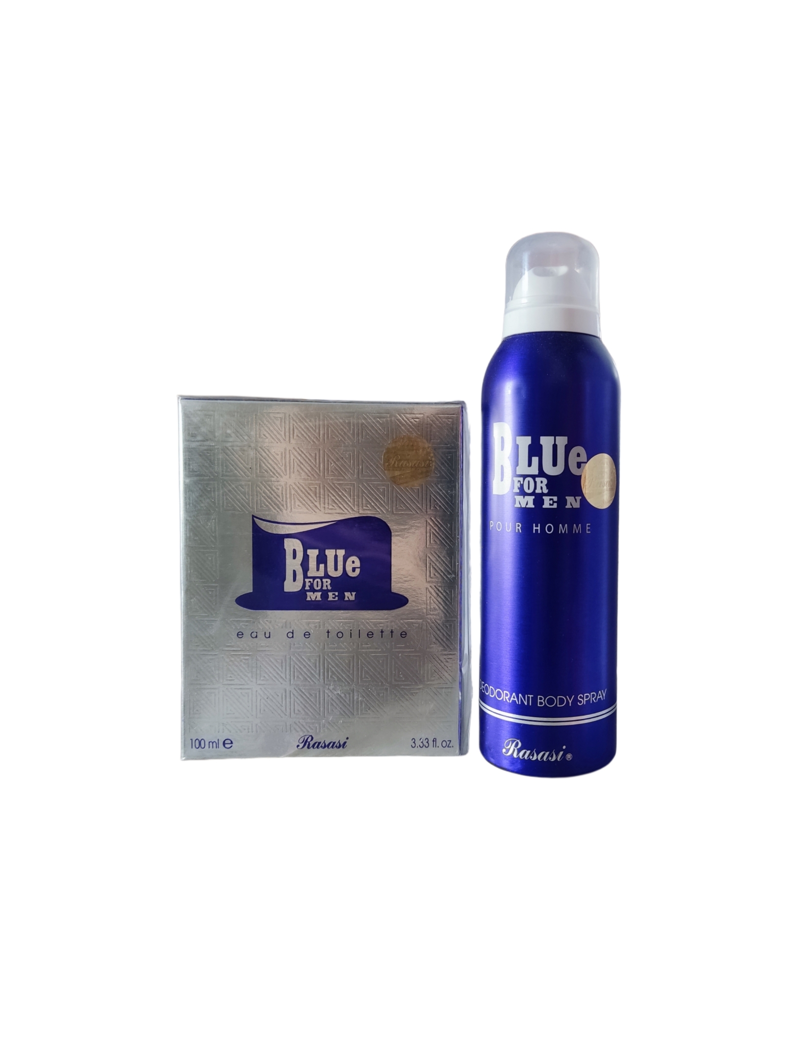  ادکلن بلو فور من همراه با اسپری رصاصی BLUE FOR MEN + Spray Rasasi 