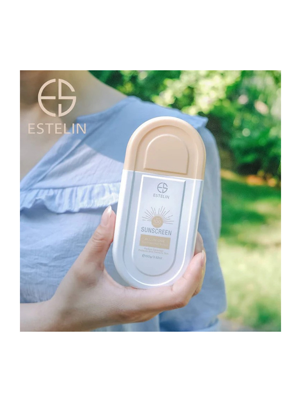  ضدآفتاب رنگی فوق سبک استلین ESTELIN sunscreen all-in-one SPF 100 اندازه 