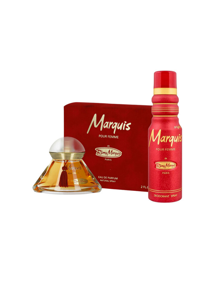 عطر مارکویس زنانه رمی مارکیز همراه با اسپری Marquis POUR FEMME de Rémy Marquis