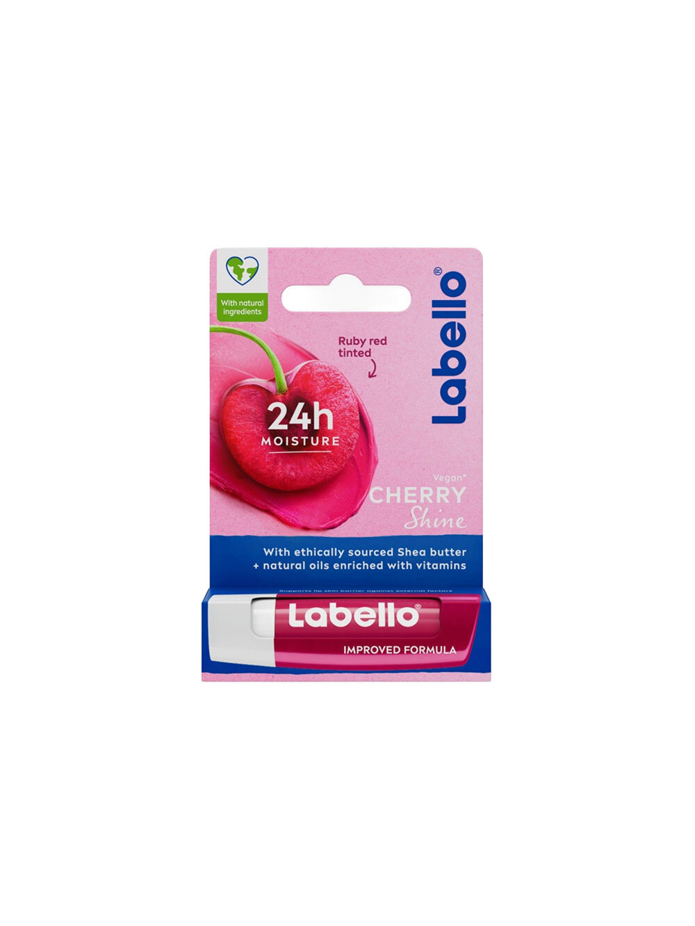  بالم لب لابلو گیلاس وگان Labello vegan cherry shine جعبه 