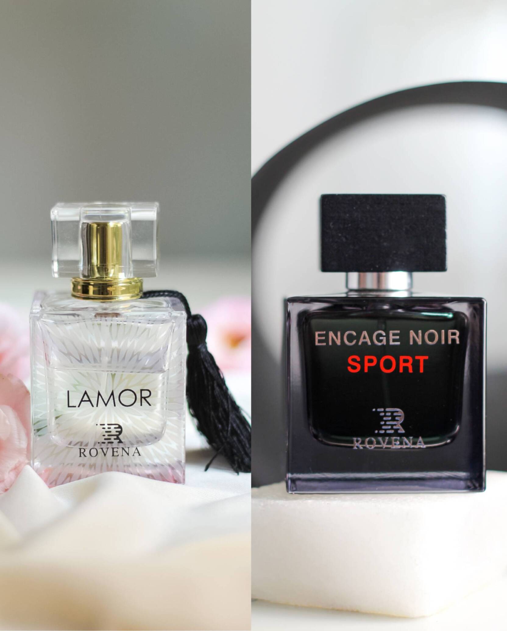  ست عطر زنانه و مردانه لالیک لامور و لالیک مشکی اسپرت 100 میل LAMOR و ENCAGE NOIR SPORT 